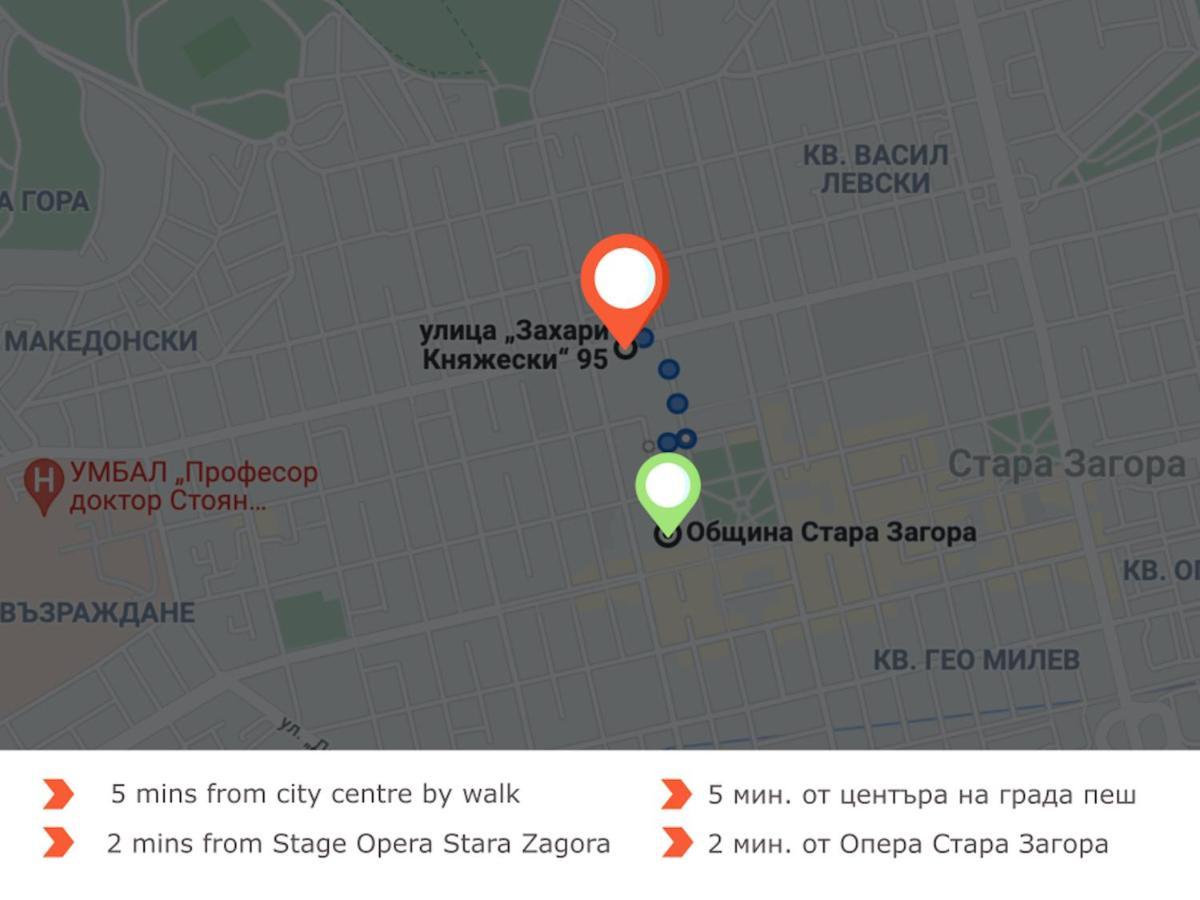 Spacious & Cozy 2 Bed Apartment With Work Space & Fast Wi-Fi Στάρα Ζαγόρα Εξωτερικό φωτογραφία